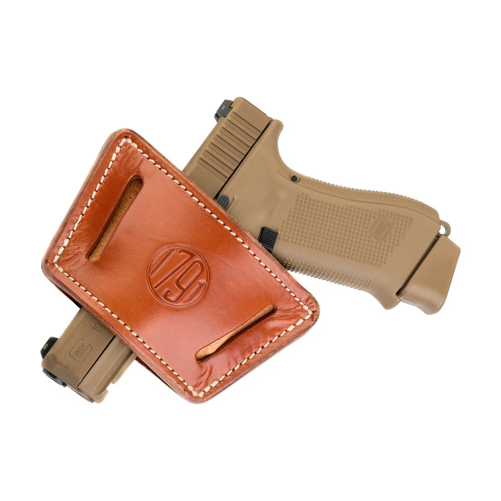 1791 gunleather uiwxcbra uiw max iwb/owb classic brown leather belt clip fits most mid large frame autos with rail, laser & light ambidextrous 1791 Gunleather UIWXCBRA UIW Max IWB/OWB Classic Brown Leather Belt Clip Sports South item 118472