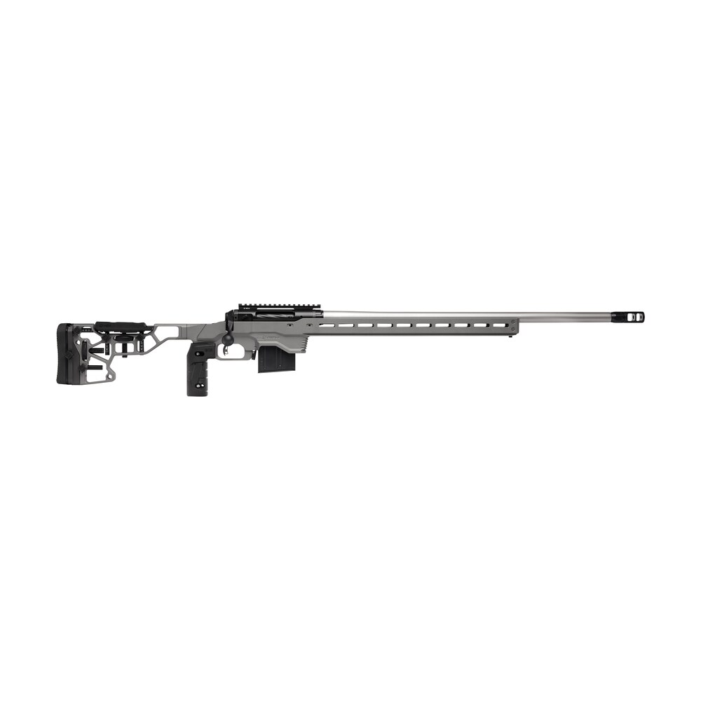 savage arms 57559 110 elite precision 300 win mag 5+1 30" matte stainless, matte black rec, gray cerakote adjustable mdt acc aluminum chassis stock (mb not included) Savage Arms 57559 110 Elite Precision 300 Win Mag 5+1 30" Matte Stainless, Matte Black Rec, Sports South item 118662