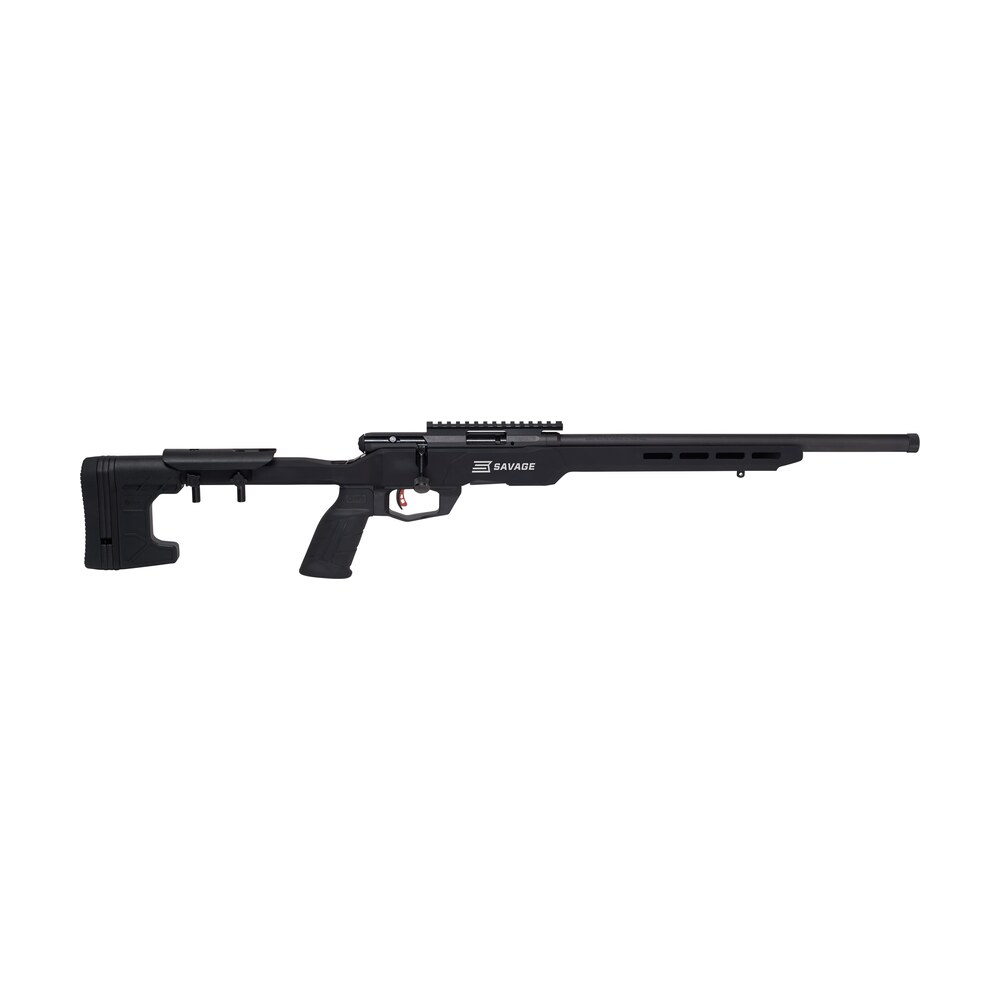 savage arms 70248 b series precision full size 22 lr 10+1 18" matte black heavy threaded barrel, matte black picatinny rail carbon steel receiver, matte black mdt acc chassis aluminum stock, black pol Savage Arms 70248 B Series Precision Full Size 22 LR 10+1 18" Matte Black Heavy Threaded Sports South item 118665