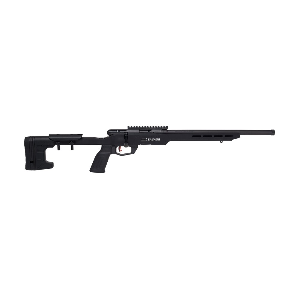 savage arms 70548 b series precision full size 22 wmr 10+1 18" matte black threaded barrel, matte black picatinny rail carbon steel receiver, matte black mdt acc chassis aluminum stock, black polymer Savage Arms 70548 B Series Precision Full Size 22 WMR 10+1 18" Matte Black Threaded Sports South item 118667