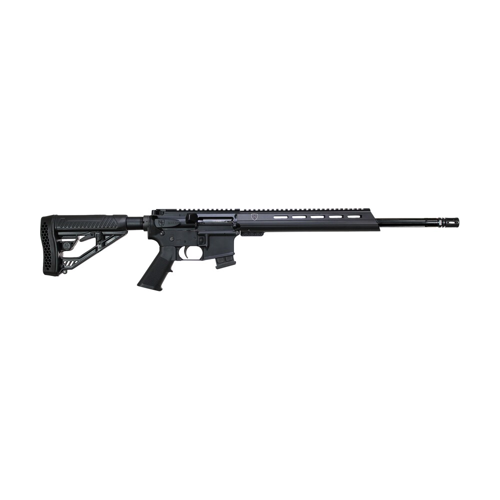 alexander arms rst17 standard 17 hmr 10+1 18" fluted barrel, black hard coat anodized metal finish, efx black stock, optics ready Alexander Arms RST17 Standard 17 HMR 10+1 18" Fluted Sports South item 118735