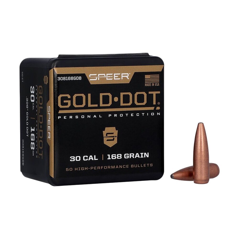 speer 308168gd gold dot 30cal 168gr soft point 50 per box/20 case Speer 308168GD Gold Dot 30Cal 168gr Soft Point 50 Per Box/20 Case Sports South item 118971