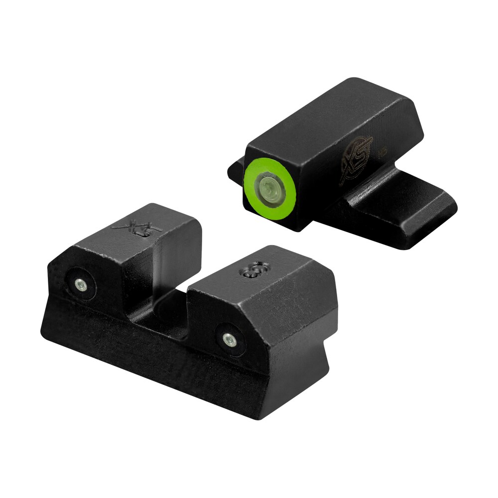 xs sights sir015p6g r3d night sights sig sauer springfield armory black | green tritium green outline front sight green tritium rear sight XS Sights SIR015P6G R3D Night Sights- Sig Sauer- Springfield Armory Black | Green Tritium Green Sports South item 119000