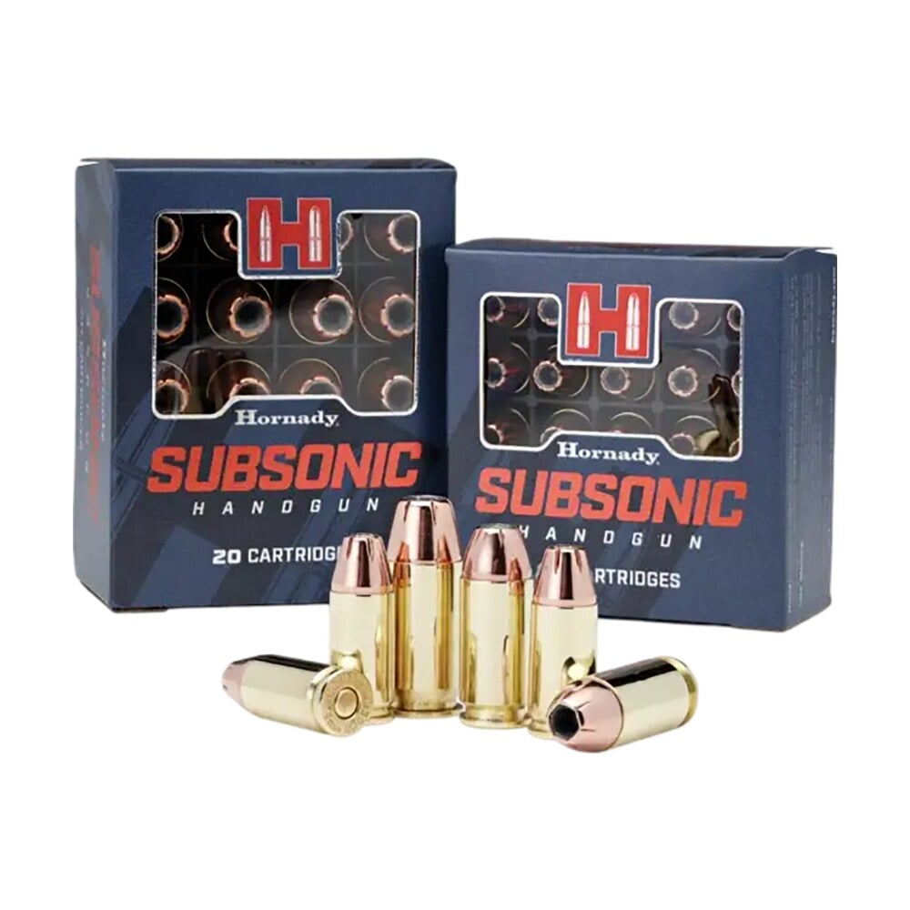 hornady 90287 subsonic handgun 9mmluger 147gr hornady xtp subsonic 25 per box/10 case Hornady 90287 Subsonic Handgun 9mmLuger 147gr Hornady XTP Subsonic 25 Per Box/10 Case Sports South item 119059