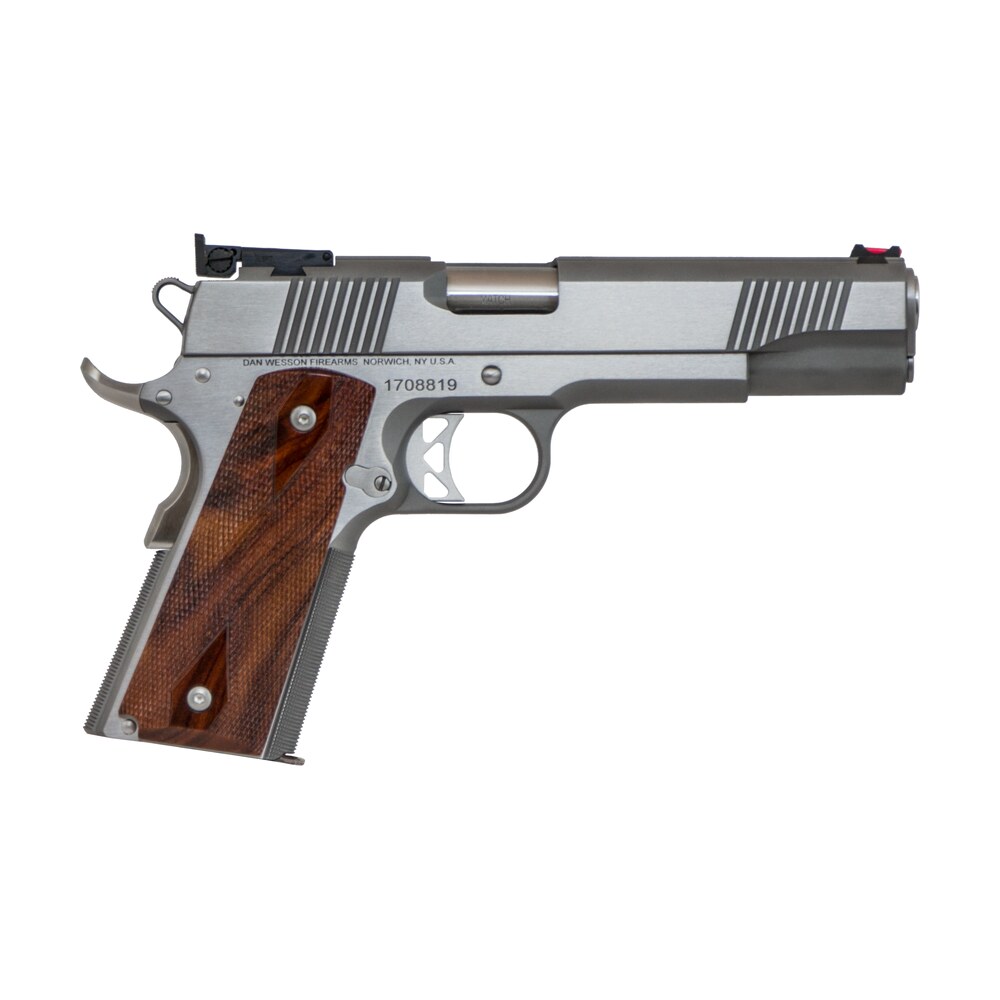 dan wesson 01942 pointman nine 9mm luger caliber with 5" barrel, 9+1 capacity, overall stainless steel finish, beavertail frame, serrated brushed slide & cocobolo grip Dan Wesson 01942 Pointman Nine 9mm Luger Caliber Sports South item 119318