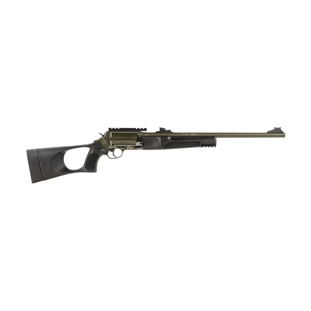 rossi scjt4510b circuit judge 45 colt (lc) caliber or 410 gauge with 5rd capacity, 18.50" barrel, moss green cerakote metal finish & black fixed thumbhole stock right hand (full size) Rossi SCJT4510B Circuit Judge 45 Colt (LC) Caliber or 410 Gauge Sports South item 119331