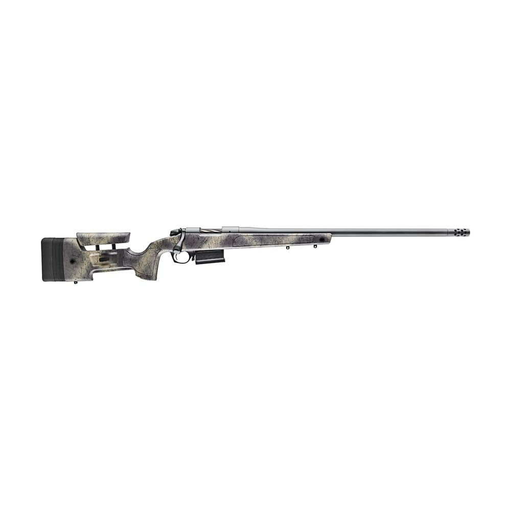 bergara rifles b14s382 b 14 wilderness hmr 6.5 creedmoor 5+1 24" threaded, sniper gray cerakote barrel/rec, adj. softtouch woodland camo stock with mini chassis, omni muzzle brake Bergara Rifles B14S382 B-14 Wilderness HMR 6.5 Creedmoor 5+1 24" Threaded, Sniper Gray Cerakote Sports South item 119411