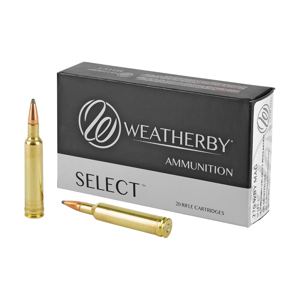 weatherby h270130il select 270wthbymag 130gr hornady interlock 20 per box/10 case Weatherby H270130IL Select 270WthbyMag 130gr Hornady Interlock 20 Per Box/10 Case Sports South item 119454