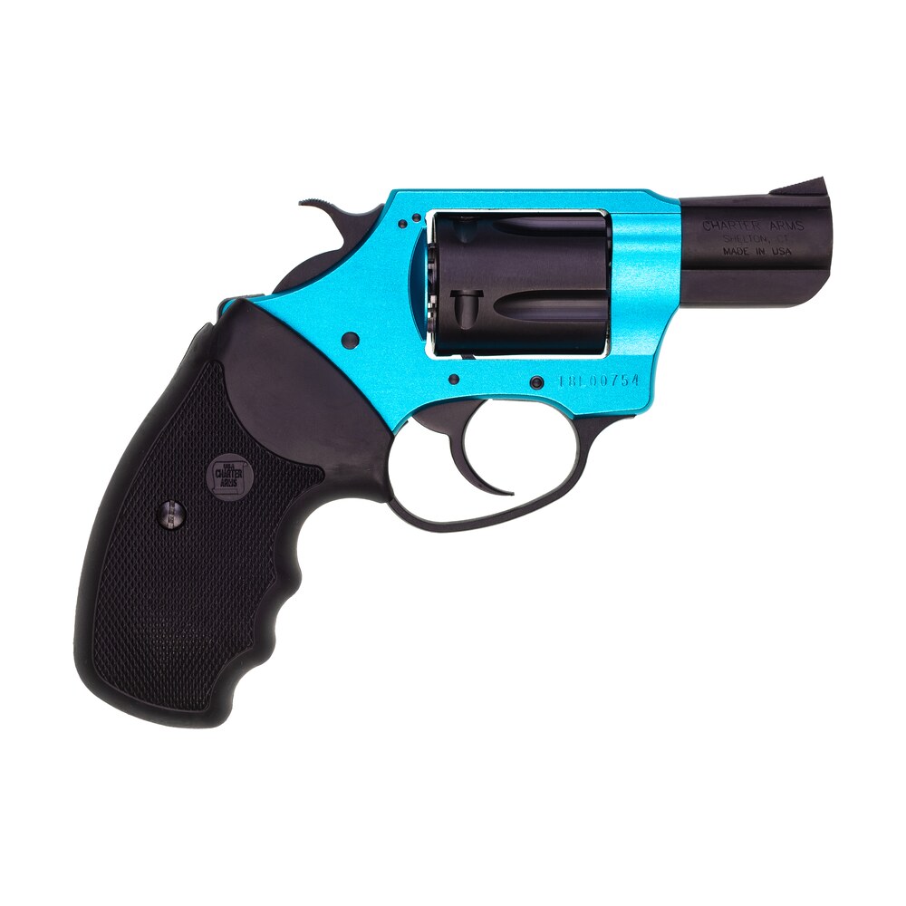 charter arms 53864 undercover lite santa fe sky small 38 special, 5 shot 2" black stainless steel barrel & cylinder, turquoise aluminum frame w/black finger grooved rubber grip, exposed hammer Charter Arms 53864 Undercover Lite Santa Fe Sky Small 38 Special, 5 Shot 2" Black Stainless Sports South item 119784
