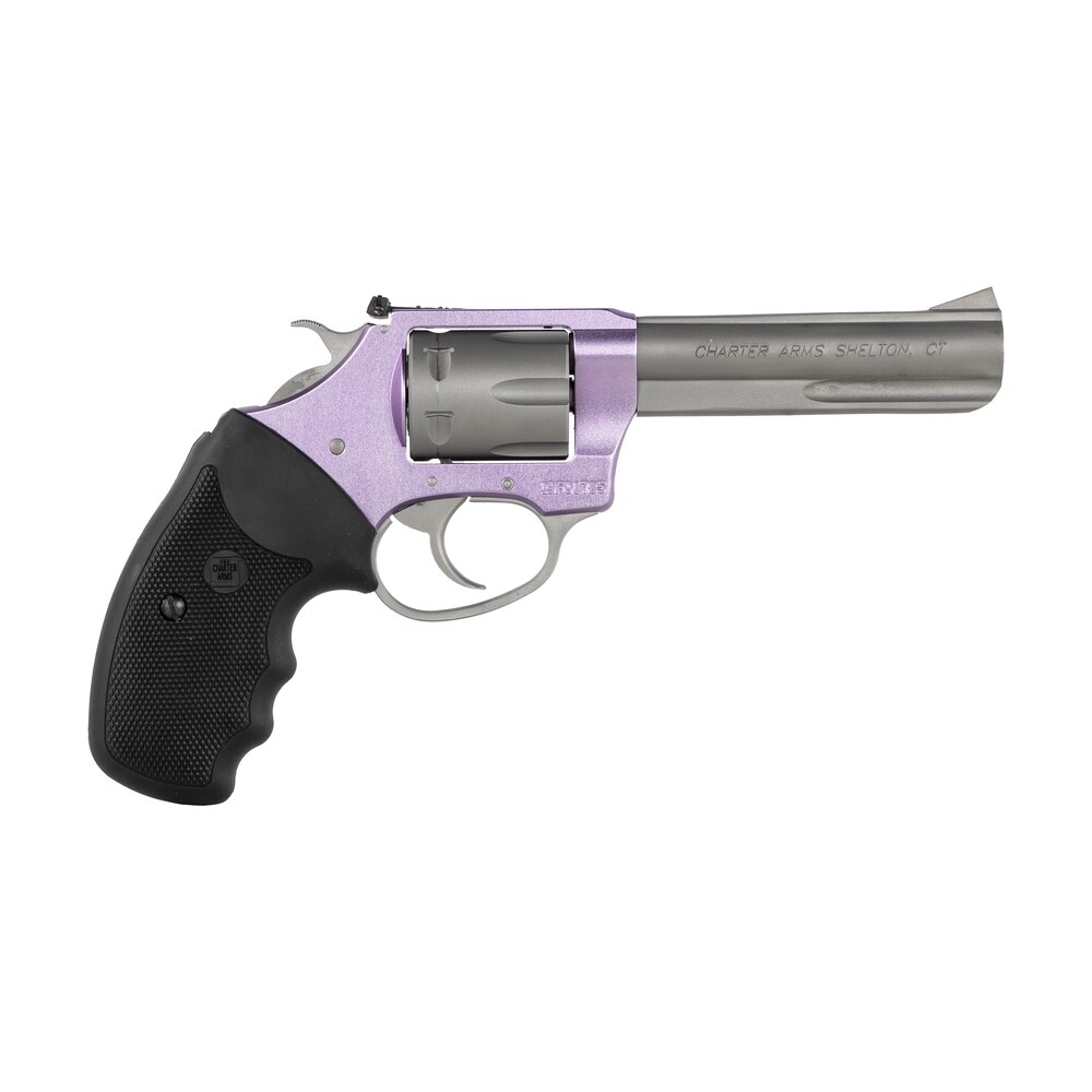 charter arms 52242 pathfinder lite 22 lr 8rd 4.20" matte stainless stainless steel barrel, lavender aluminum frame, matte stainless cylinder, black finger grooved rubber grip, exposed hammer Charter Arms 52242 Pathfinder Lite 22 LR 8rd 4.20" Matte Stainless Stainless Steel Sports South item 119794