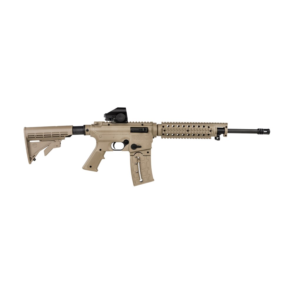 mossberg 37240 715 tactical w/optic full size 22 lr 25+1 16.25" matte blued steel barrel, flat dark earth picatinny rail receiver, flat dark earth a2 adjustable synthetic stock, ffe polymer grip, halo Mossberg 37240 715 Tactical Sports South item 120164
