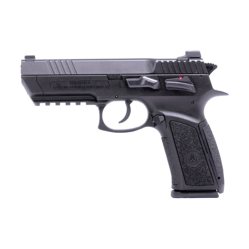 iwi us j941psl910 ii jericho 941 enhanced 9mm luger caliber with 3.80" barrel, 10+1 capacity, overall black finish, picatinny rail frame, serrated steel slide & polymer grip IWI US J941PSL910-II Jericho 941 Enhanced 9mm Luger Caliber Sports South item 120330