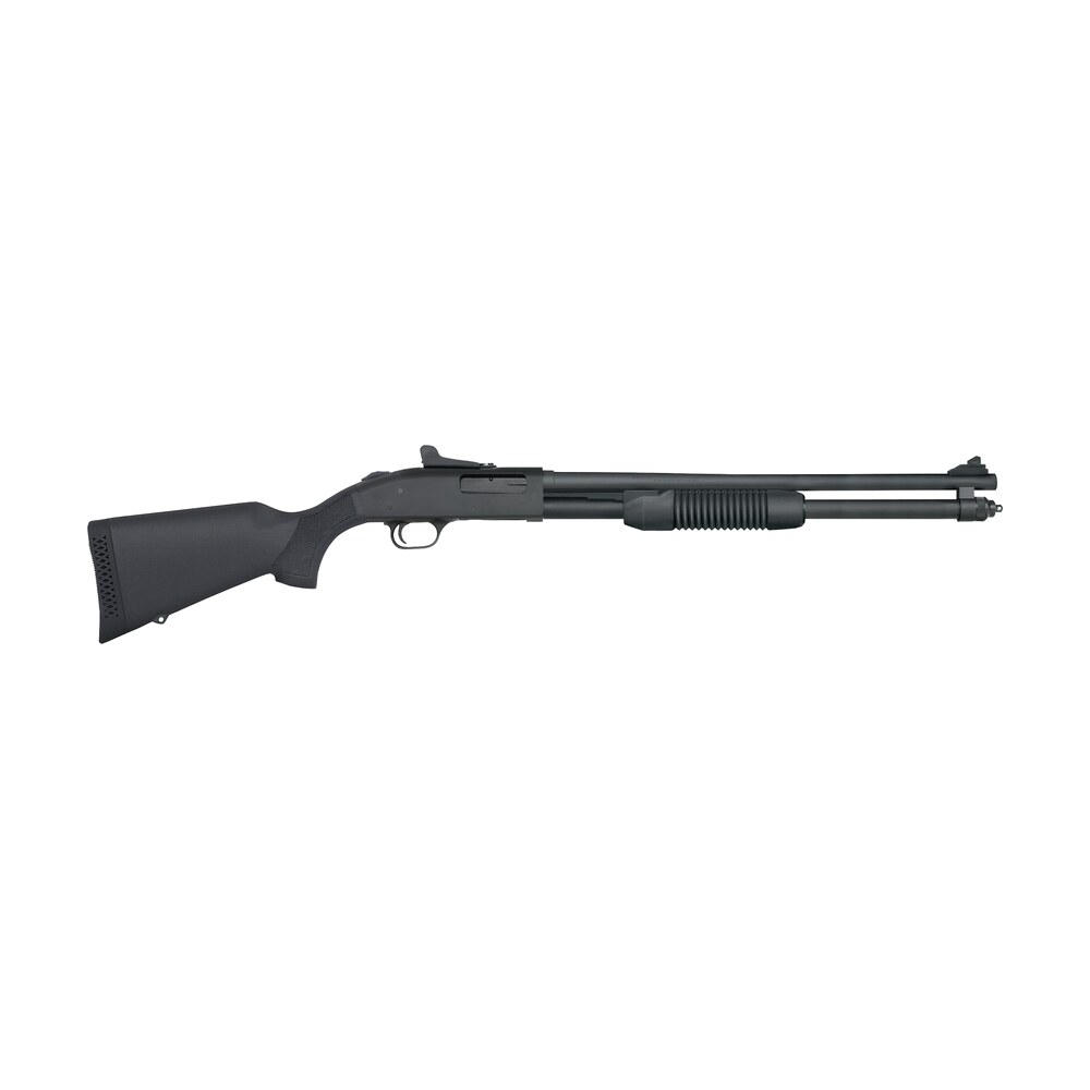 mossberg 50699 590 persuader 20 gauge 8+1 3" 20" cylinder bore barrel, matte blued metal finish, drilled & tapped receiver, ghost ring sight, synthetic stock Mossberg 50699 590 Persuader 20 Gauge 8+1 3" 20" Cylinder Bore Sports South item 120427