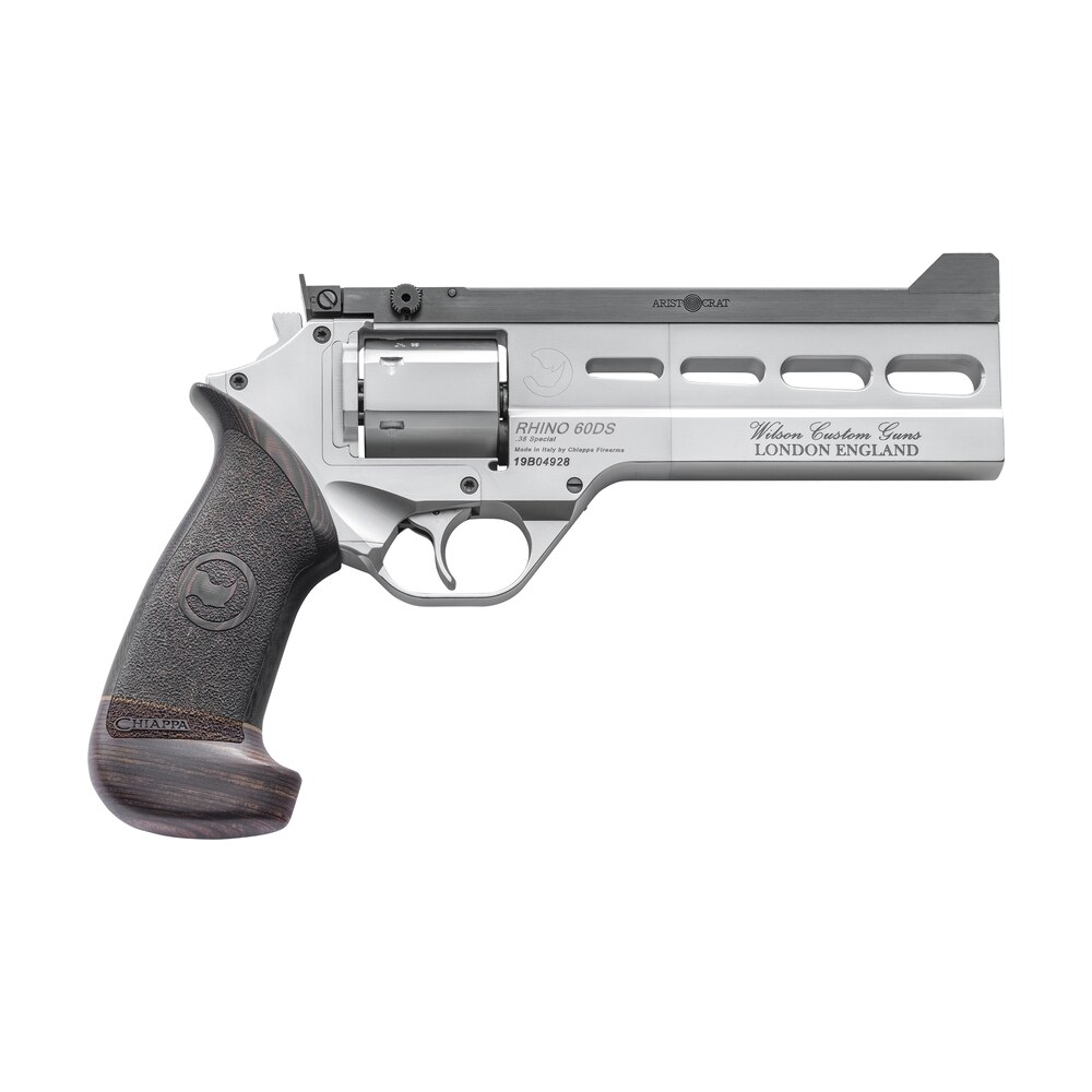 chiappa firearms 340302 rhino match master 38 special 6 shot, 6" gray pvd steel vent rib barrel & cylinder, gray pvd aluminum frame, black hogue micarta grip, exposed hammer Chiappa Firearms 340302 Rhino Match Master 38 Special 6 Shot, 6" Gray PVD Steel Vent Rib Barrel Sports South item 120466