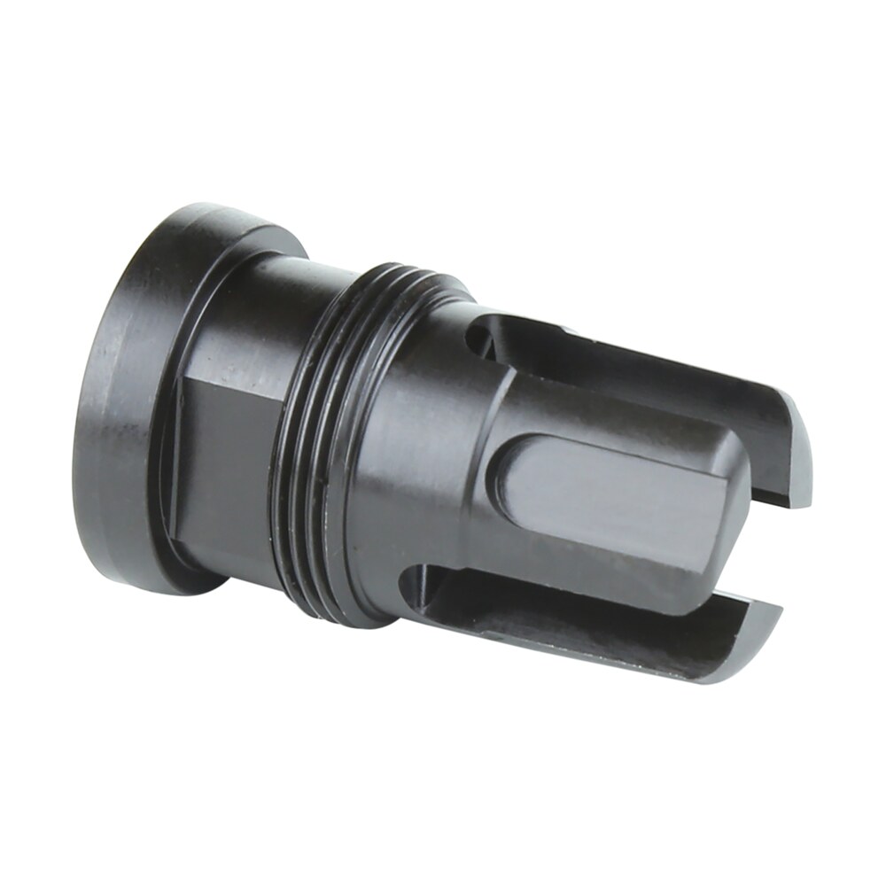 griffin armament tmmfh1228 minimalist taper mount flash suppressor black 17 4 stainless steel with 1/2″ 28 tpi threads, 1.80″ oal & 1.07″ diameter for 5.56x45mm nato Griffin Armament TMMFH1228 Minimalist Taper Mount Flash Suppressor Black 17-4 Stainless Steel Sports South item 120559
