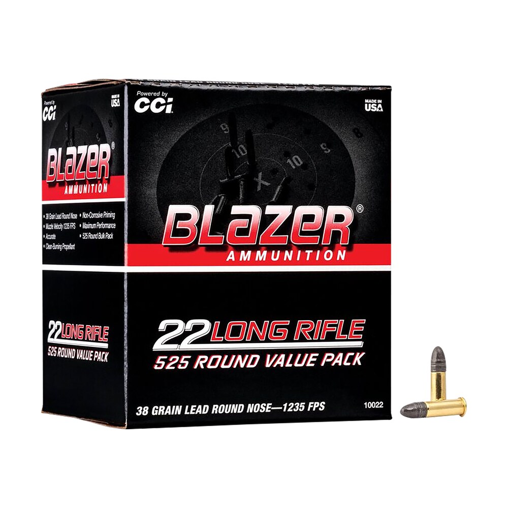 cci 10022 blazer rimfire 22lr 38gr lead round nose 525 per box/10 case CCI 10022 Blazer Rimfire 22LR 38gr Lead Round Nose 525 Per Box/10 Case Sports South item 120677