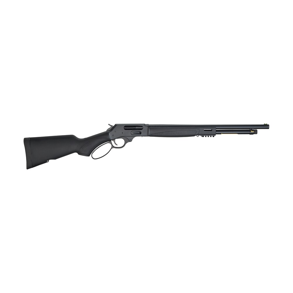 henry h018x410 lever x model 410 gauge with 19.80" barrel, 2.5" chamber, 5+1 capacity, blued metal finish & black synthetic stock ambidextrous hand (full size) Henry H018X410 Lever X Model 410 Gauge Sports South item 120877