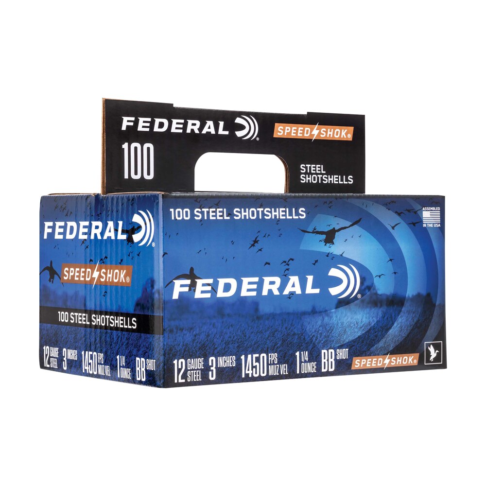 federal wf1421002 speed shok 12gauge 3" 1 1/4oz 2shot 100 per box/2 case Federal WF1421002 Speed-Shok 12Gauge 3" 1 1/4oz 2Shot 100 Per Box/2 Case Sports South item 121004