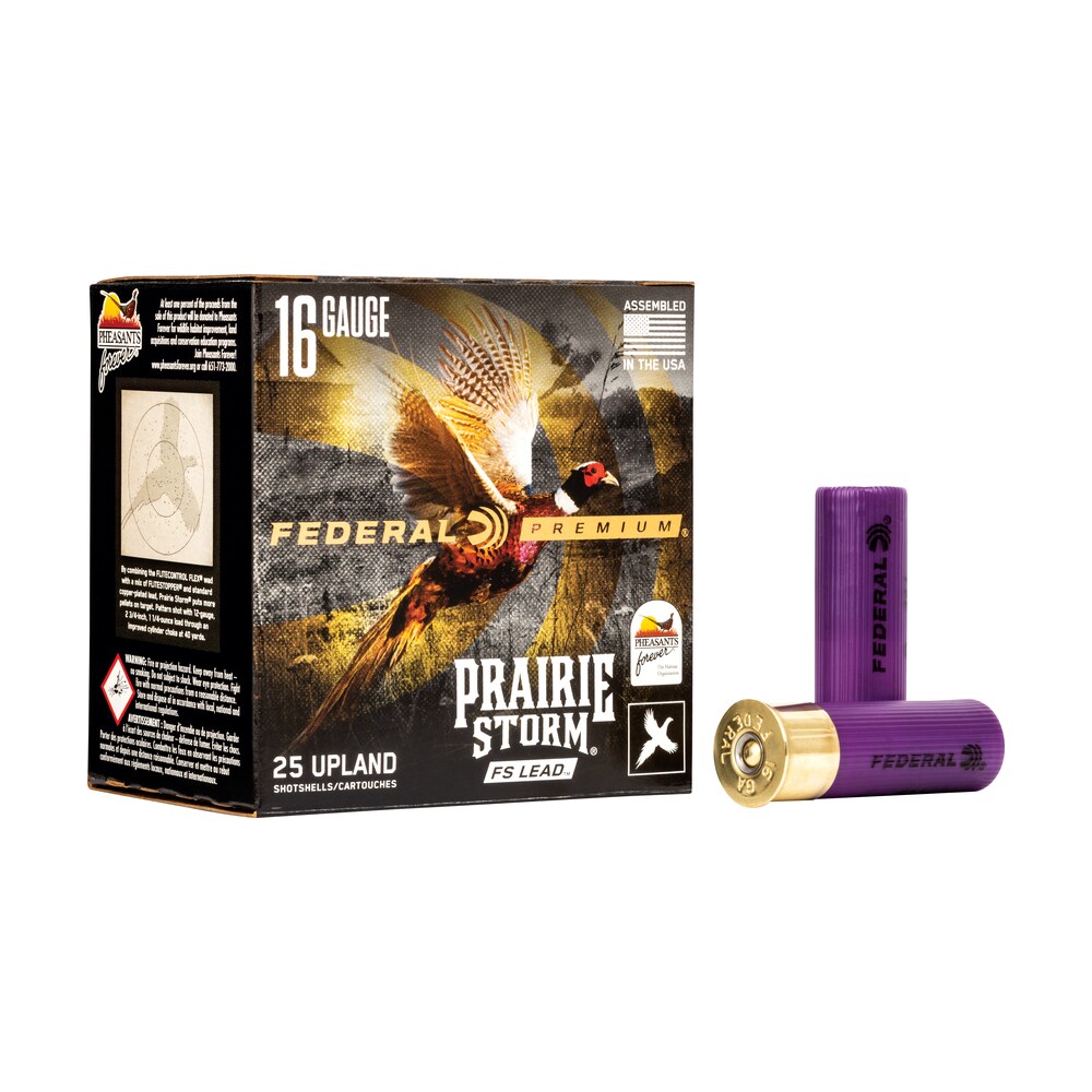 federal pfx164fs4 premium prairie storm fs 16gauge 2.75" 1 1/8oz 4shot 25 per box/10 case Federal PFX164FS4 Premium Prairie Storm FS 16Gauge 2.75" 1 1/8oz 4Shot 25 Per Box/10 Case Sports South item 121015