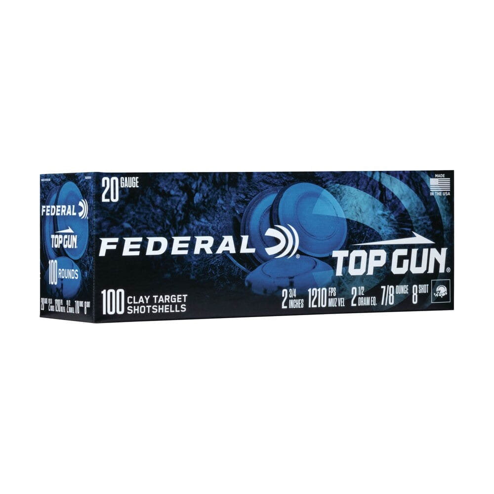 federal tg201008 top gun 20gauge 2.75" 7/8oz 8shot 100 per box/2 case Federal TG201008 Top Gun 20Gauge 2.75" 7/8oz 8Shot 100 Per Box/2 Case Sports South item 121021