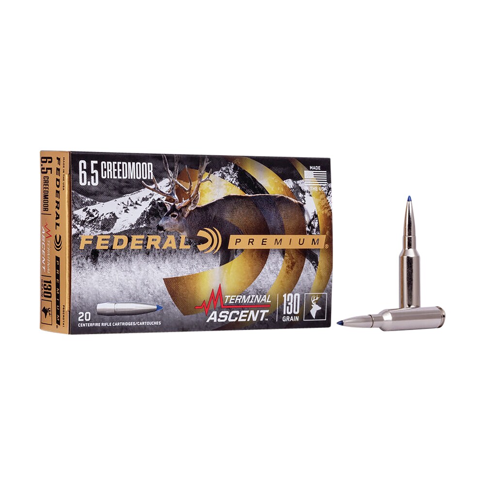 federal p65crdta1 premium terminal ascent 6.5creedmoor 130gr 20 per box/10 case Federal P65CRDTA1 Premium Terminal Ascent 6.5Creedmoor 130gr 20 Per Box/10 Case Sports South item 121089