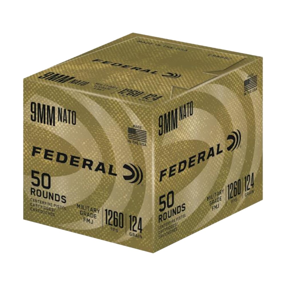 federal c9n882 military grade 9mmluger 124gr full metal jacket 50 per box/10 case Federal C9N882 Military Grade 9mmLuger 124gr Full Metal Jacket 50 Per Box/10 Case Sports South item 121128
