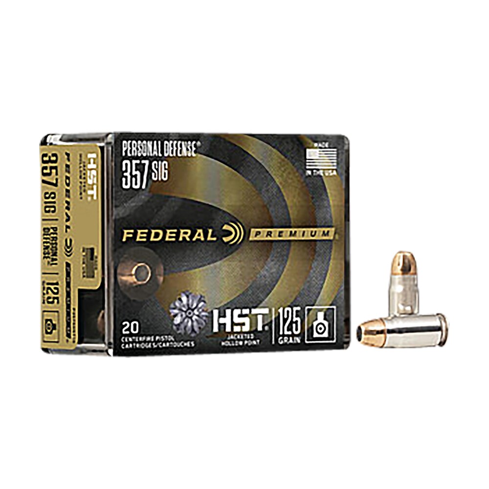 federal p357shst1s premium personal defense 357sig 125gr hst jacketed hollow point 20 per box/10 case Federal P357SHST1S Premium Personal Defense 357Sig 125gr HST Jacketed Hollow Point 20 Per Sports South item 121129
