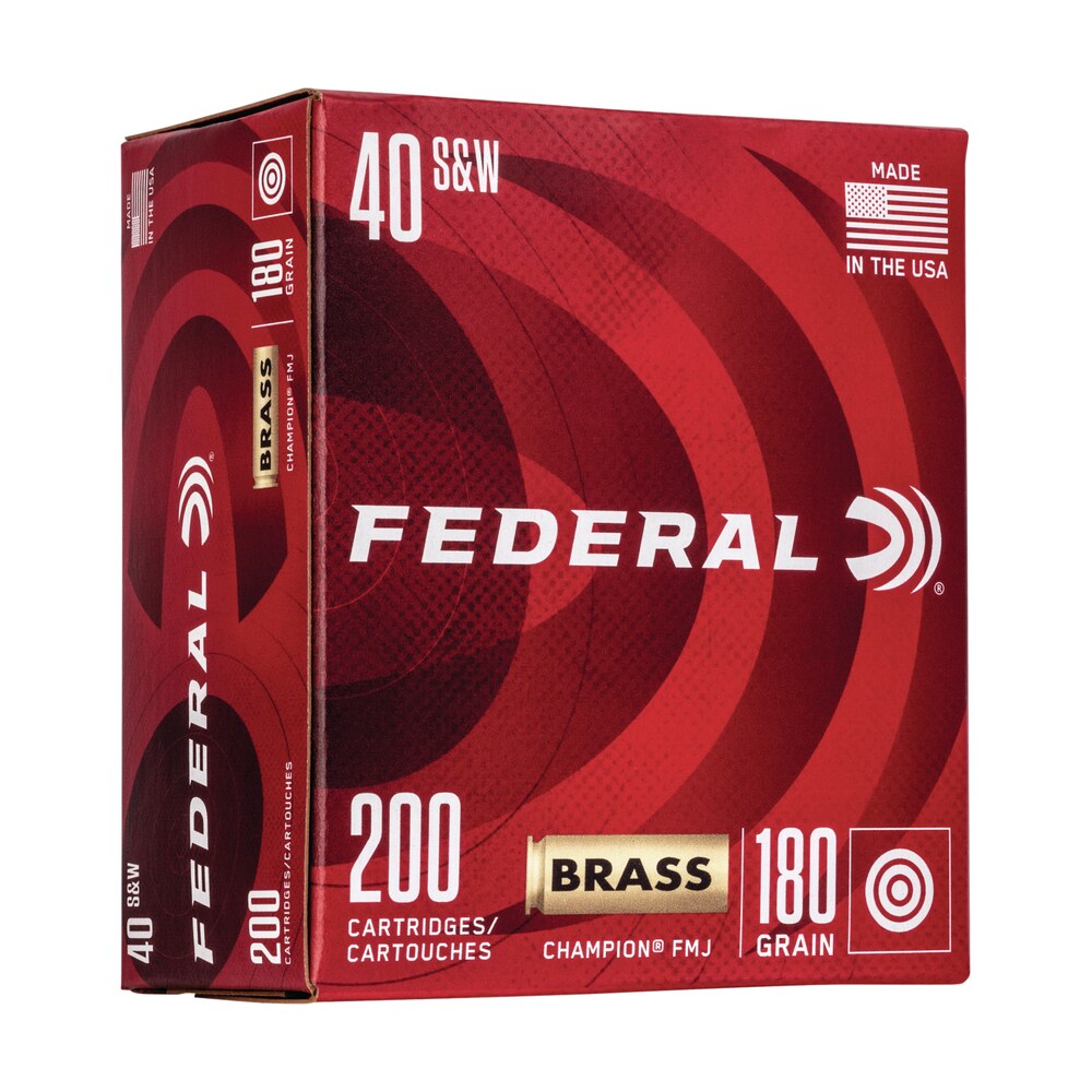 federal wm52232 champion training 40s&w 180gr full metal jacket 200 per box/5 case Federal WM52232 Champion Training 40S&W 180gr Full Metal Jacket 200 Per Box/5 Case Sports South item 121140