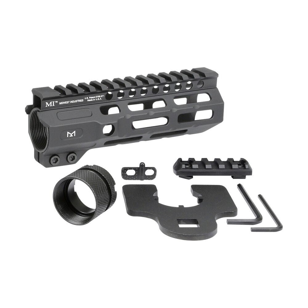 midwest industries micrm6 combat black hardcoat anodized 6061 t6 aluminum 6" picatinny/m lok Midwest Industries MICRM6 Combat Black Hardcoat Anodized 6061-T6 Aluminum 6" Picatinny/M-LOK Sports South item 121664