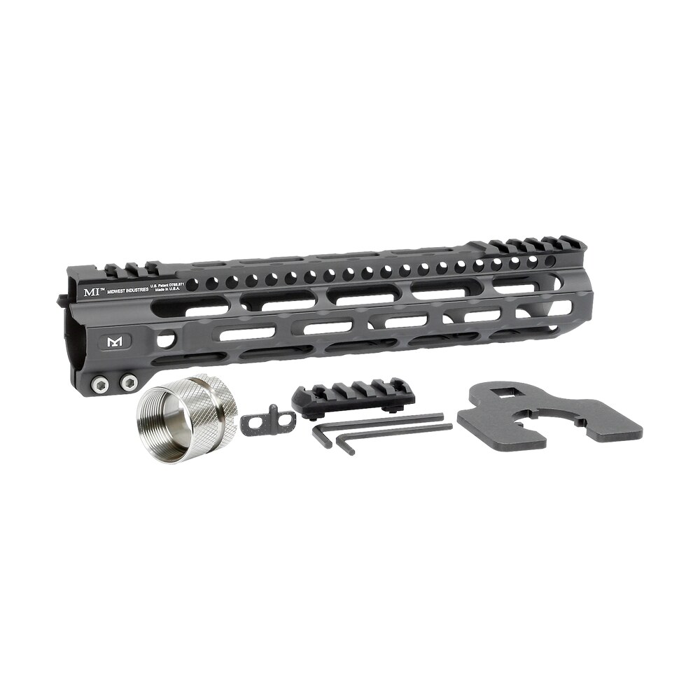midwest industries miulw105 ultralight ar 15 black hardcoat anodized aluminum/polymer 10.50" picatinny/m lok Midwest Industries MIULW105 Ultralight AR-15 Black Hardcoat Anodized Aluminum/Polymer 10.50" Sports South item 121669