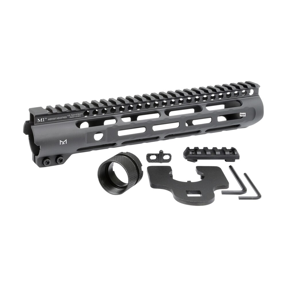 midwest industries mislh105 slimline ar 15 black hardcoat anodized aluminum/polymer 10.50" picatinny/m lok Midwest Industries MISLH105 Slimline AR-15 Black Hardcoat Anodized Aluminum/Polymer 10.50" Sports South item 121680