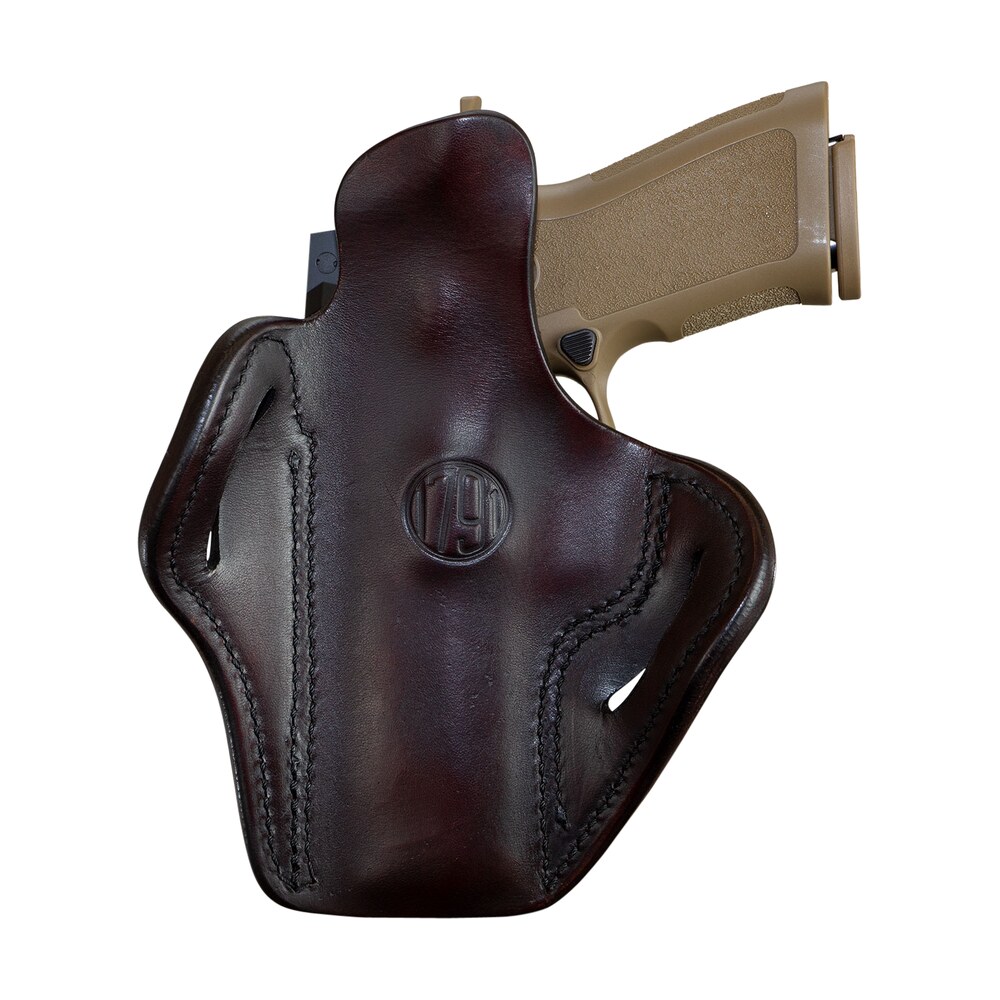 1791 gunleather orbh24sbrr bh2.4 optic ready owb 2.4 signature brown leather belt slide fits walther ppq/sig p320/springfield xd m right hand 1791 Gunleather ORBH24SBRR BH2.4 Optic Ready OWB 2.4 Signature Brown Leather Belt Slide Sports South item 121736
