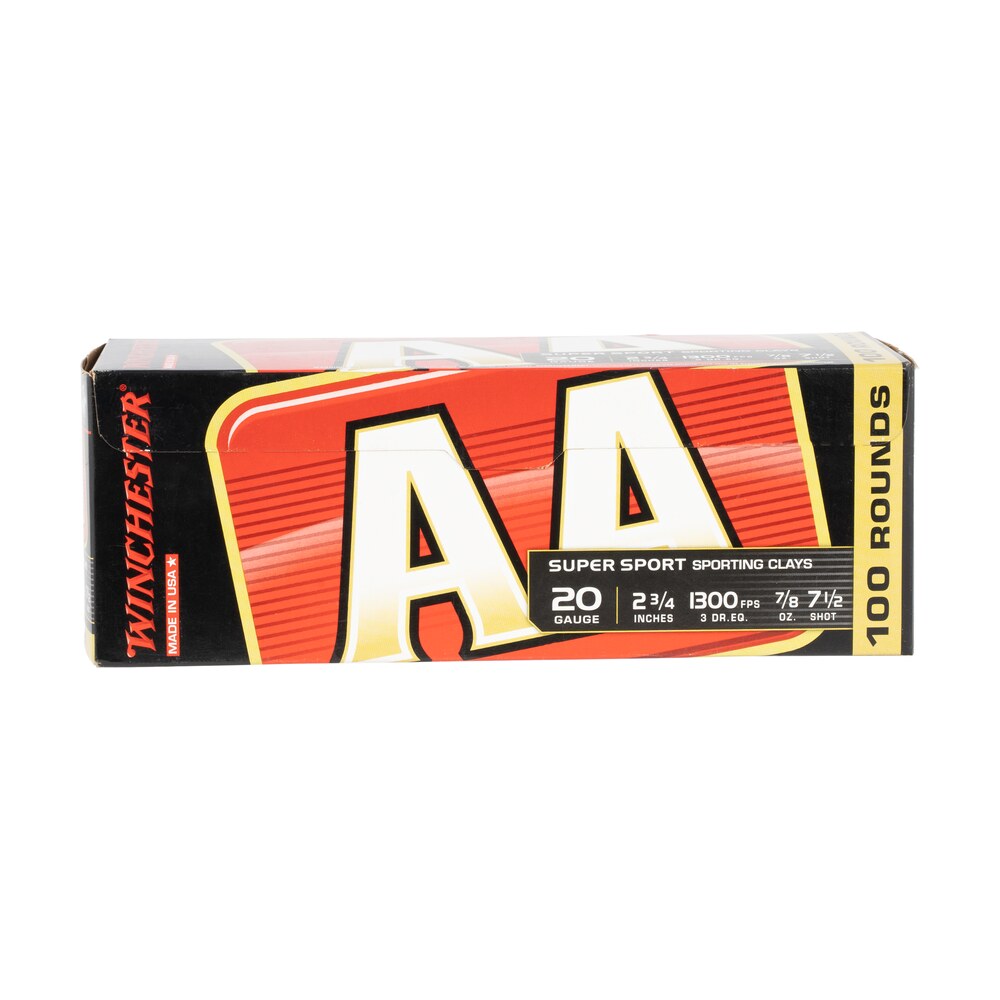 winchester ammo aasc207vp aa sporting clay 20gauge 2.75" 7/8oz 7.5shot 100 bx/2 case *value pack Winchester Ammo AASC207VP AA Sporting Clay 20Gauge 2.75" 7/8oz 7.5Shot 100 Bx/2 Case *Value Sports South item 121859