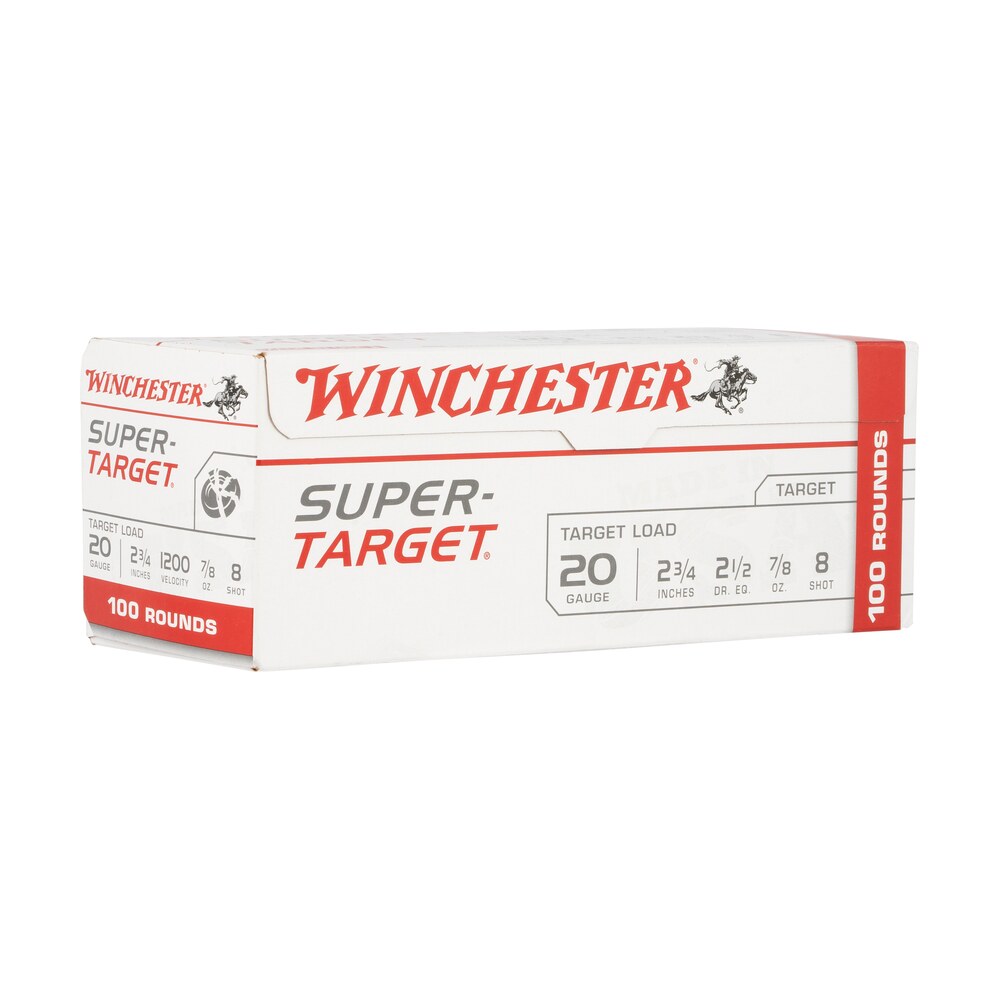winchester ammo trgt208vp super target 20gauge 2.75" 7/8oz 8shot 100 box/2 case *value pack Winchester Ammo TRGT208VP Super-Target 20Gauge 2.75" 7/8oz 8Shot 100 Box/2 Case *Value Pack Sports South item 121873