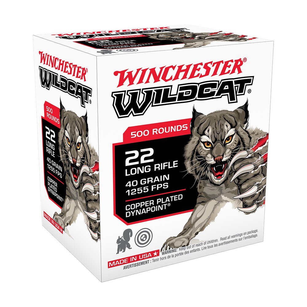 winchester ammo ww22lrb wildcat 22lr 40gr copper plated dynapoint 500 per box/10 case *bulk Winchester Ammo WW22LRB Wildcat 22LR 40gr Copper Plated DynaPoint 500 Per Box/10 Case *Bulk Sports South item 121884