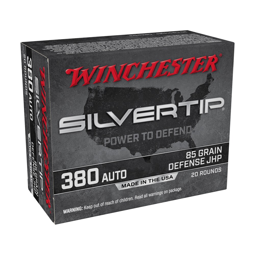 winchester ammo w380st silvertip 380acp 85gr silvertip jacket hollow point 20 per box/10 case Winchester Ammo W380ST Silvertip 380ACP 85gr Silvertip Jacket Hollow Point 20 Per Box/10 Case Sports South item 121885