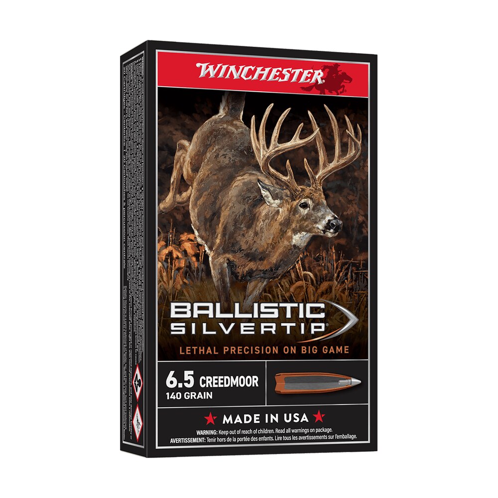 winchester ammo sbst65cm ballistic silvertip 6.5creedmoor 140gr rapid controlled expansion polymer tip 20 per box/10 case Winchester Ammo SBST65CM Ballistic Silvertip 6.5Creedmoor 140gr Rapid Controlled Expansion Sports South item 121898