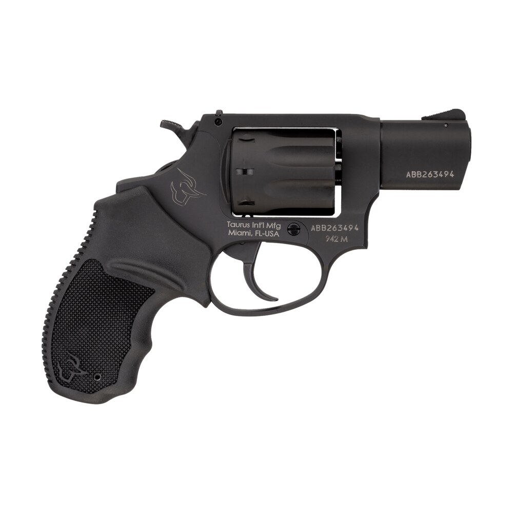 taurus 2942m021 942 22 wmr 8rd 2" barrel, overall matte black finish steel & finger grooved black polymer grip Taurus 2942M021 942 22 WMR 8rd 2" Sports South item 121958