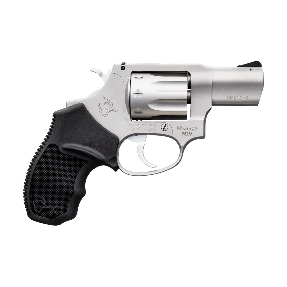 taurus 2942m029 942 22 wmr 8rd 2" barrel, overall matte finish stainless steel & finger grooved black polymer grip Taurus 2942M029 942 22 WMR 8rd 2" Sports South item 121960