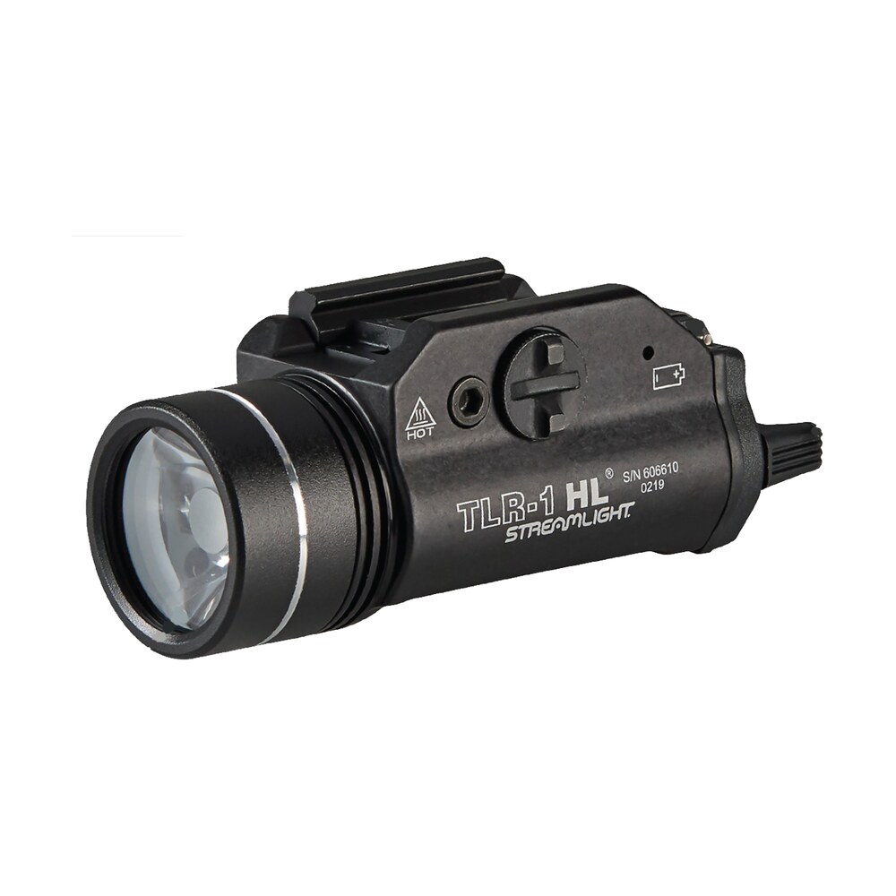 streamlight 69889 tlr 1 hl black anodized aluminum, 1,000 lumens white led bulb, 283 meters beam, picatinny rail/rail clamp mount Streamlight 69889 TLR-1 HL Black Anodized Aluminum, 1,000 Lumens White LED Bulb, 283 Meters Sports South item 122368