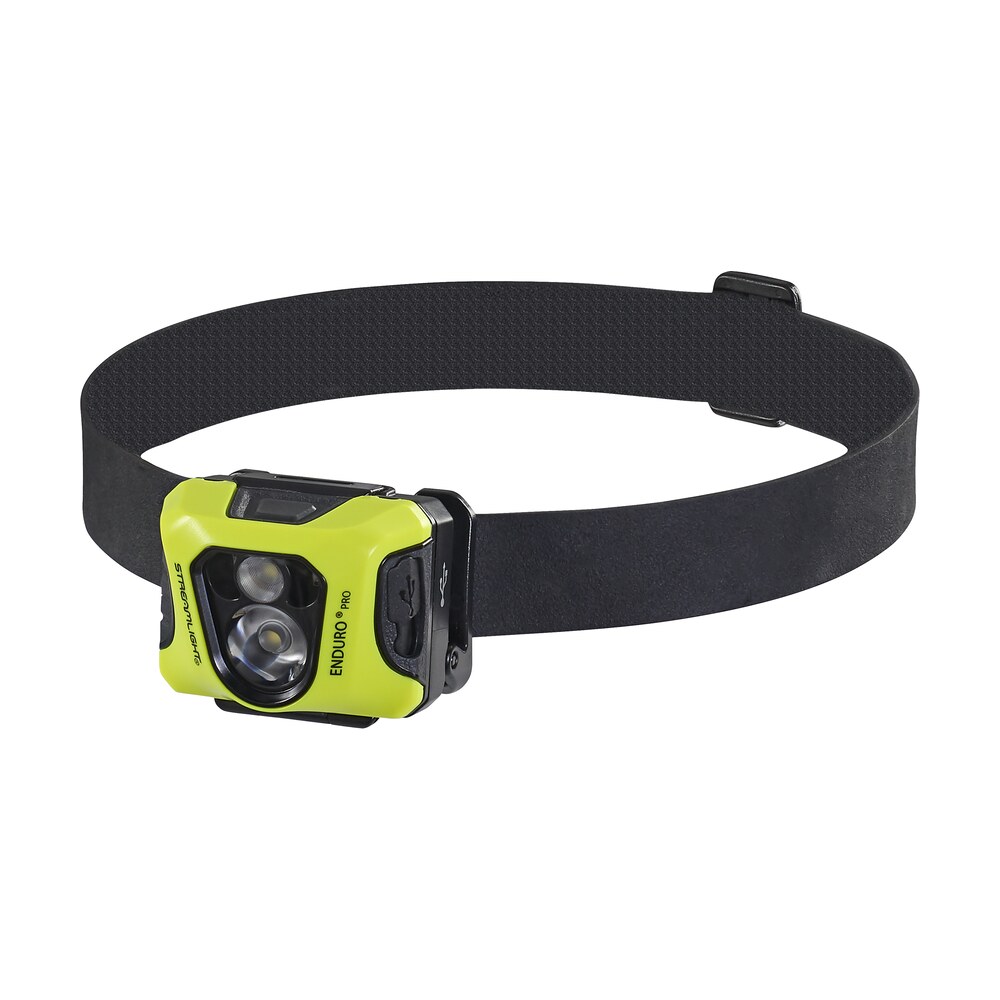 streamlight 61436 enduro pro w/dual lock 15/25/50/90/145/200 lumens white led bulb black/yellow 95 meters distance Streamlight 61436 Enduro Pro Sports South item 122377