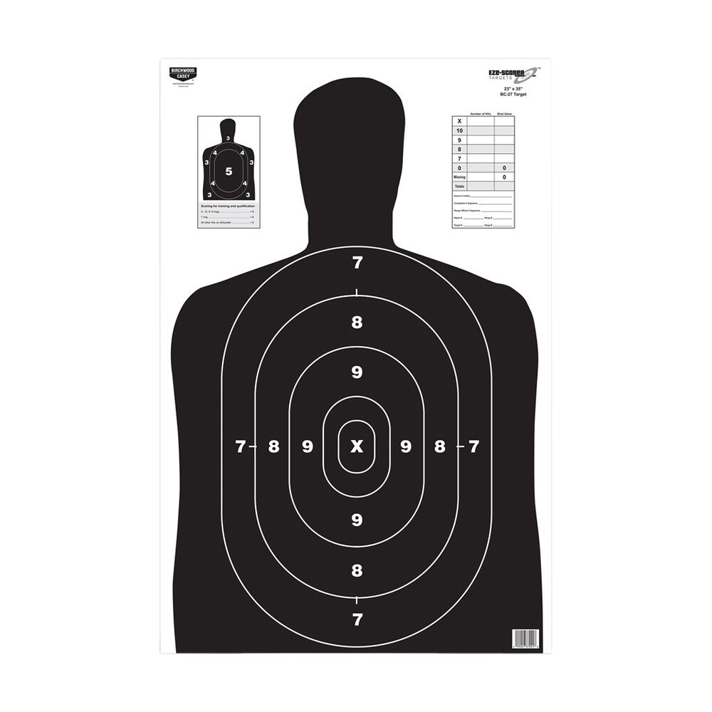 birchwood casey 37021 eze scorer bc 27 silhouette paper target 23" x 35" 100 per pack Birchwood Casey 37021 EZE-Scorer BC-27 Silhouette Paper Target 23" x 35" 100 Per Pack Sports South item 122382