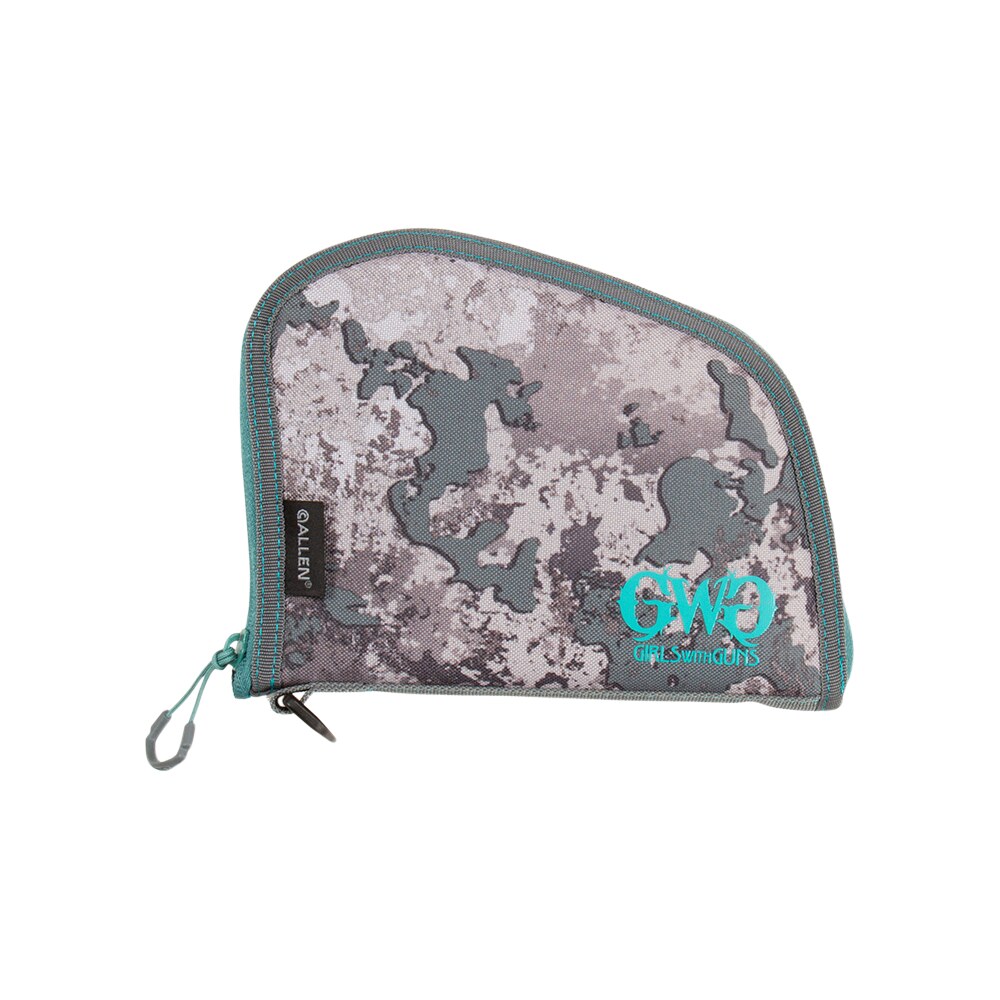 girls with guns 918 in the shade handgun case 8" gray/teal/shade camo, locking zipper Girls With Guns 918 In The Shade Handgun Case 8" Gray/Teal/Shade Camo, Locking Zipper Sports South item 122403