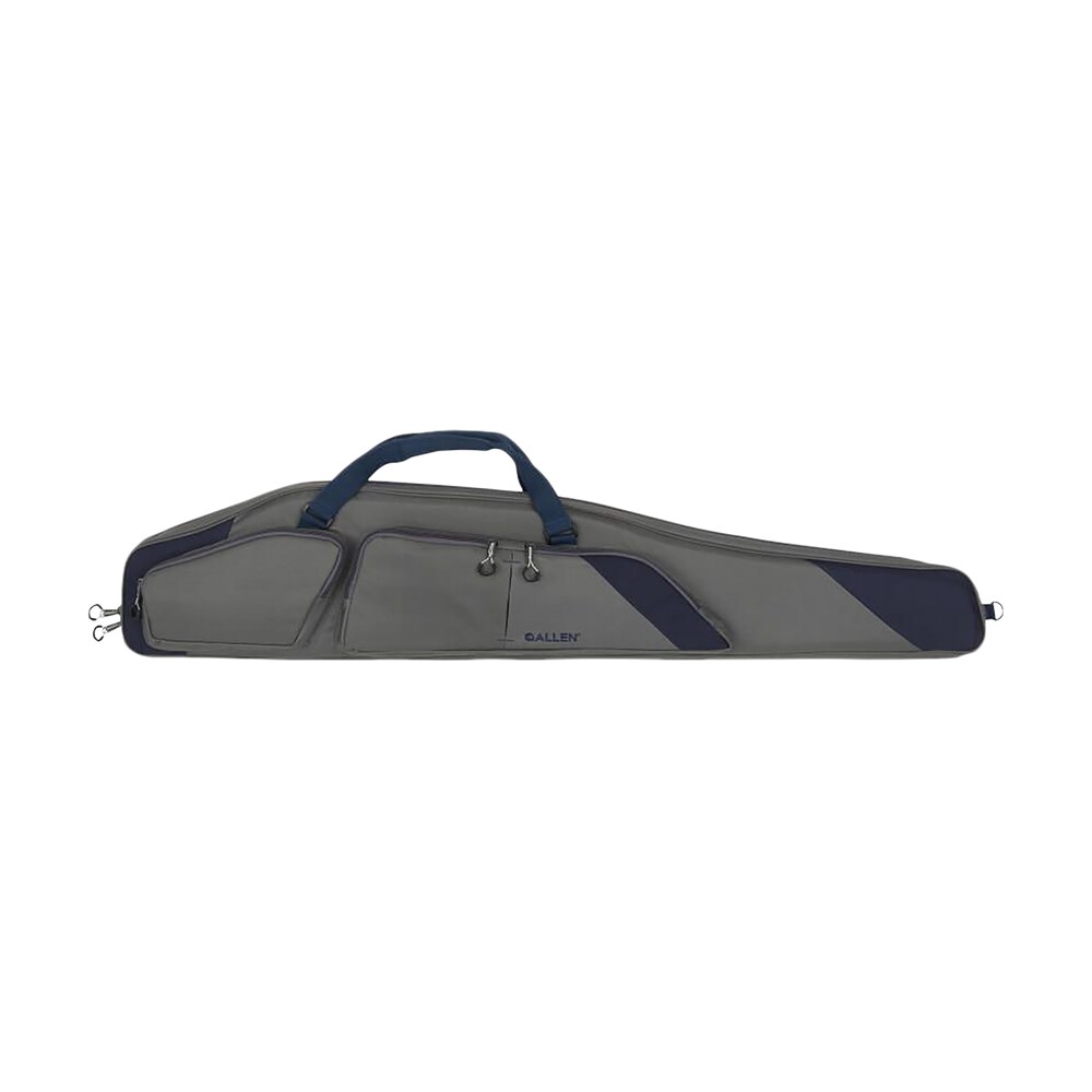 allen 64250 kenosha rifle case 50" gray endura w/indigo trim, foam padding, gusseted accessory pockets, lockable zippers & adjustable sling Allen 64250 Kenosha Rifle Case 50" Gray Endura Sports South item 122406