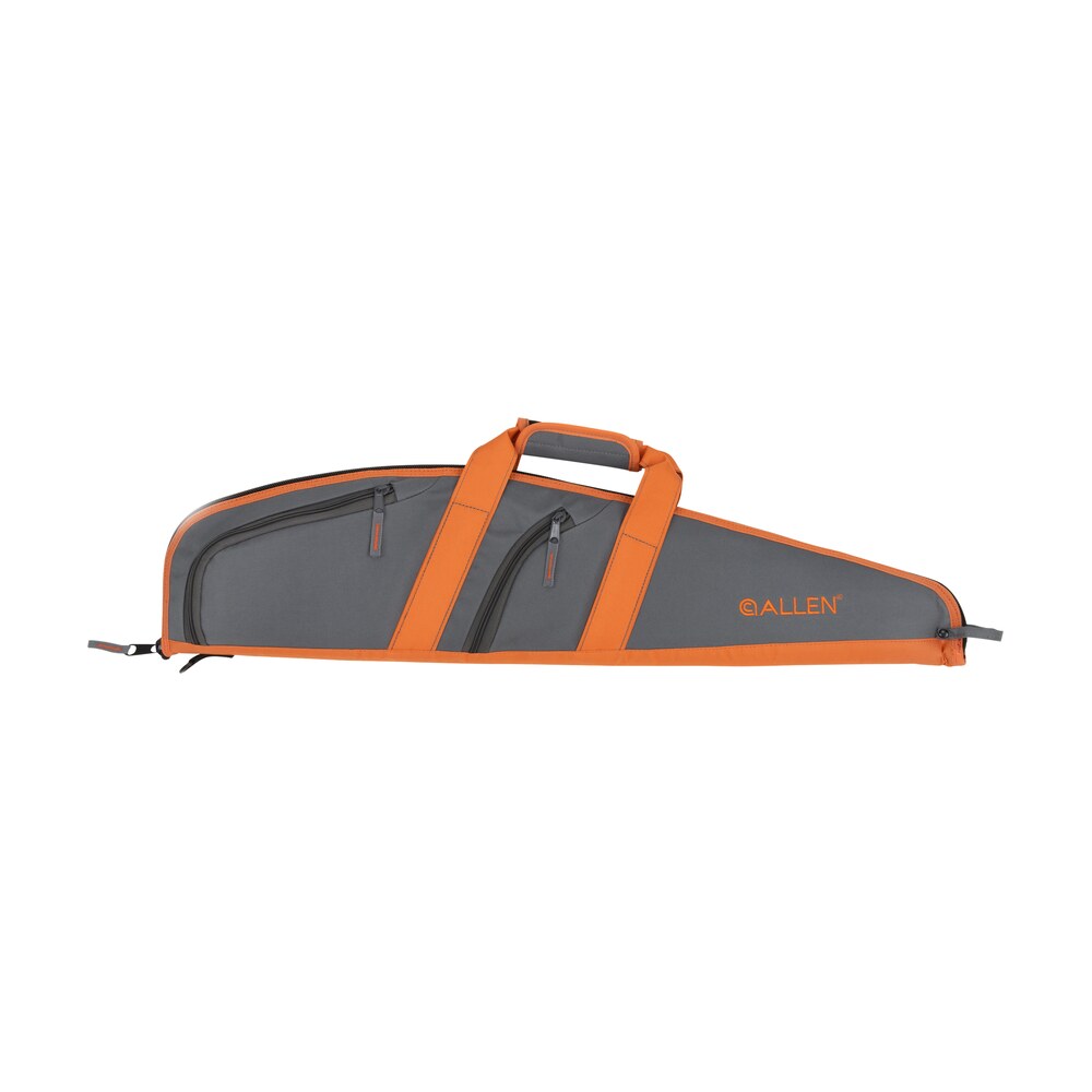allen 31732 springs compact youth rifle case fits scoped rifles up to 32", gray w/orange trim, nylon lining, padded handle, 2 accessory pockets Allen 31732 Springs Compact Youth Rifle Case Sports South item 122411
