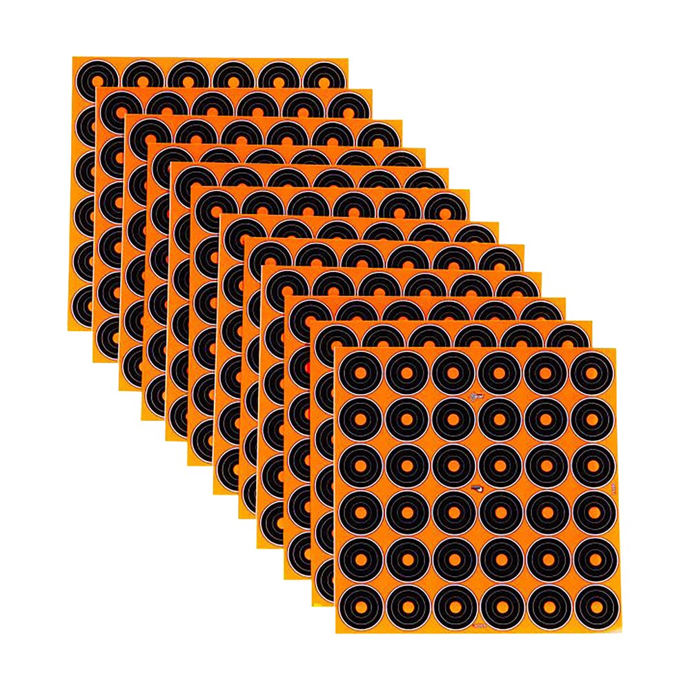 ez aim 15250 splash reactive self adhesive paper black/orange 1" bullseye 12 pack EZ-Aim 15250 Splash Reactive Self-Adhesive Paper Black/Orange 1" Bullseye 12 Pack Sports South item 122485