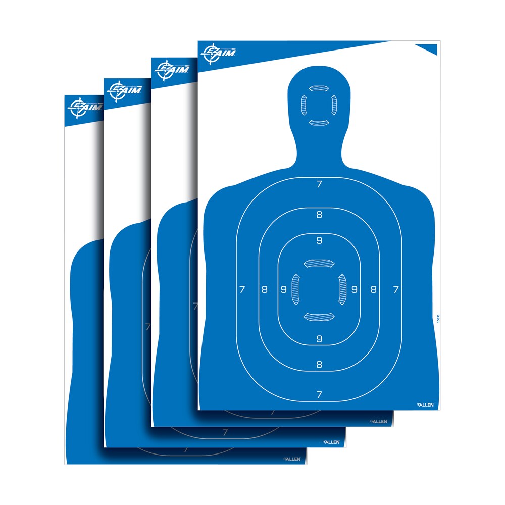 ez aim 15331 silhouette paper hanging 23" x 35" blue/white 4 per pack EZ-Aim 15331 Silhouette Paper Hanging 23" x 35" Blue/White 4 Per Pack Sports South item 122509