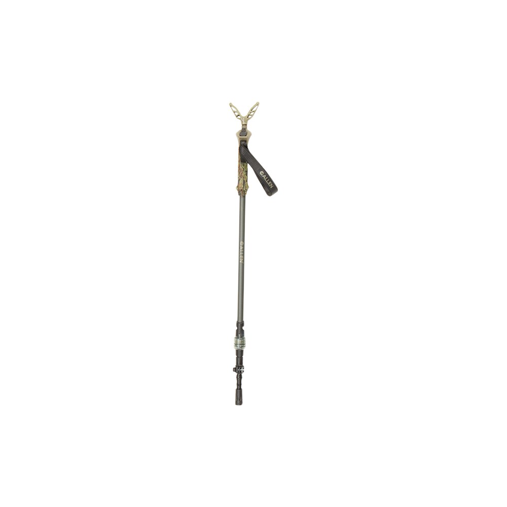 allen 21447 axial ez stik shooting stick monopod made of matte beetle green aluminum with rubber foot, push button auto slide action, post attachment system & 29 61" vertical adjustment Allen 21447 Axial EZ-Stik Shooting Stick Monopod made of Matte Beetle Green Aluminum Sports South item 122544