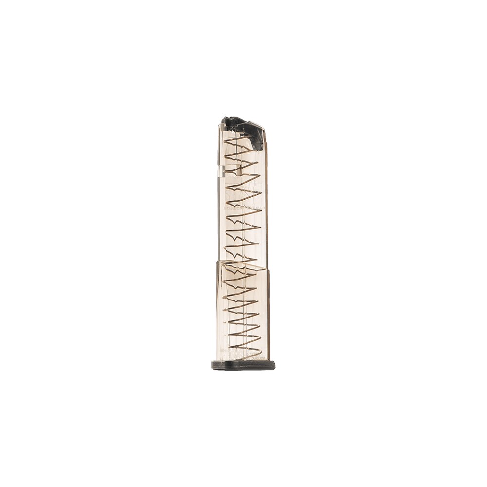 ets group glk43x19 pistol mags 19rd extended 9mm luger compatible w/ glock 43x/48 clear polymer ETS Group GLK43X19 Pistol Mags 19rd Extended 9mm Luger Compatible Sports South item 122668