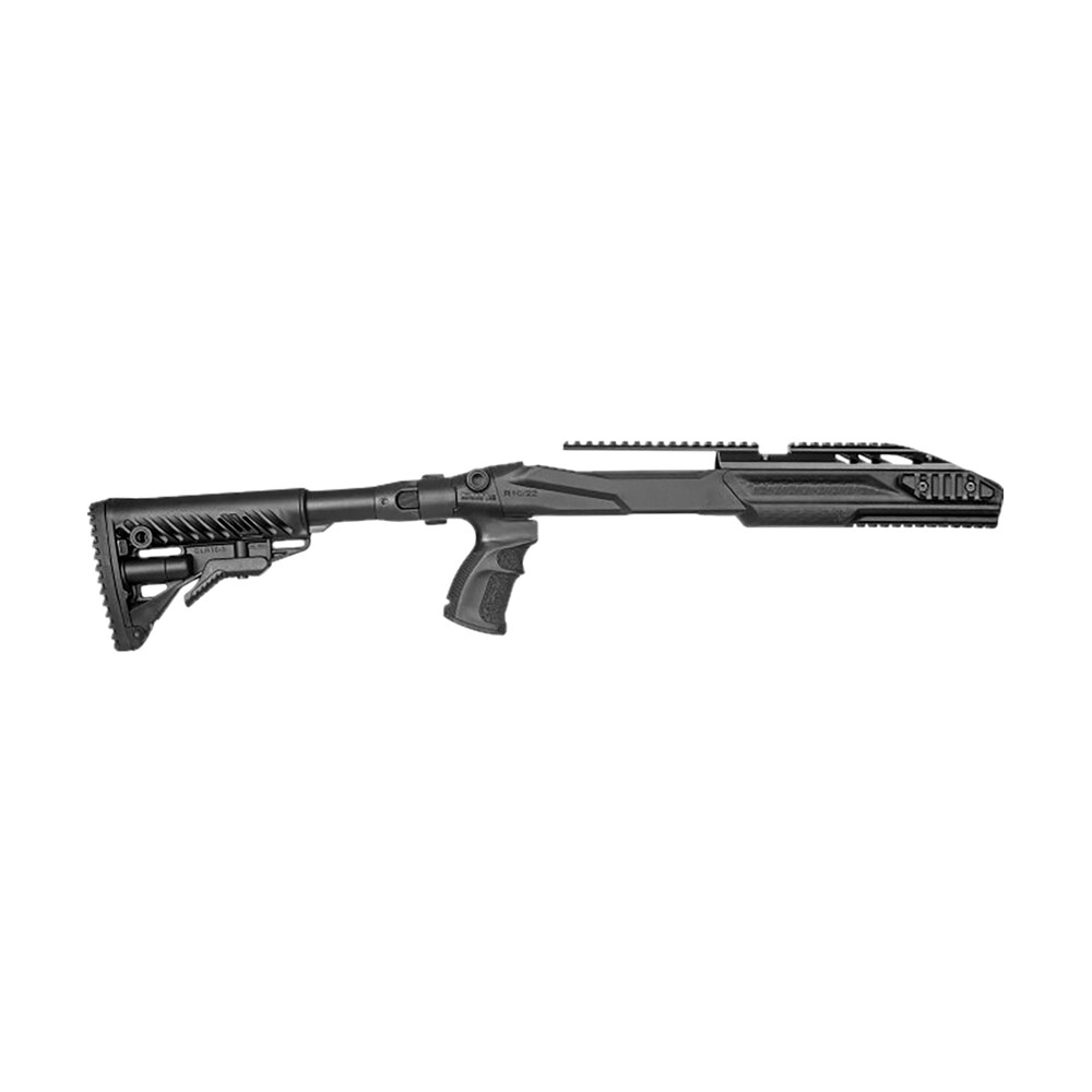 fab defense fxm4pr1022b m4 conversion kit matte black synthetic, collapsible left side folding, fits ruger 10/22, 2.51" 30.70" oal FAB Defense FXM4PR1022B M4 Conversion Kit Matte Black Synthetic, Collapsible Left Side Folding, Sports South item 122682
